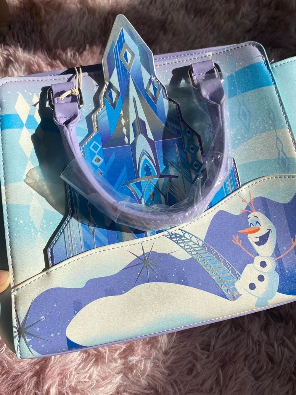 Loungefly Disney Frozen Princess Elsa Ice Castle Crossbody Bag NWT